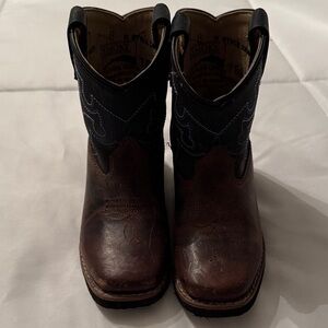 Kids Western Leather Boots